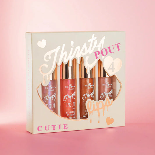 SET DE 4 GLOSS THIRSTY POUT CUTIE