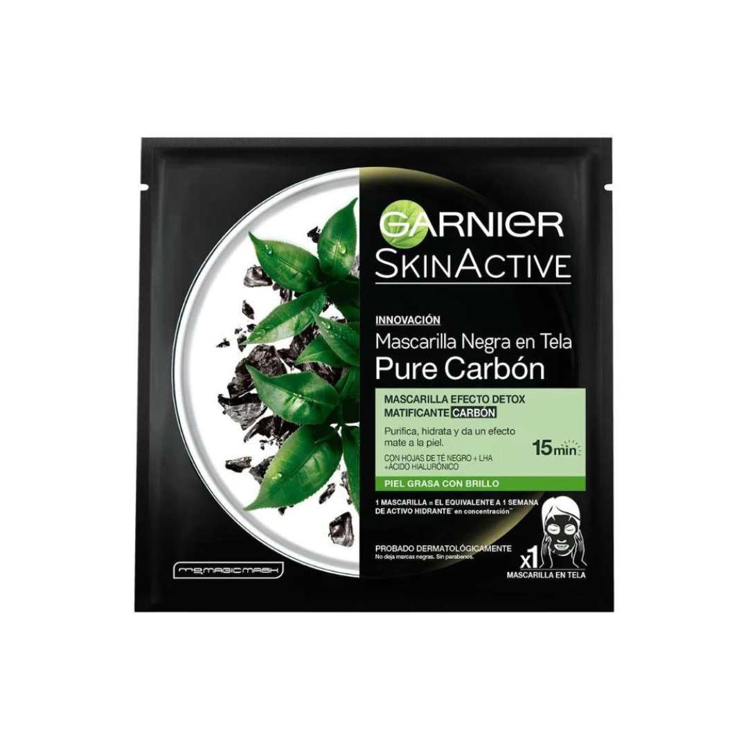 SKIN ACTIVE MASCARILLA FACIAL PURE CARBON MATIFICANTE